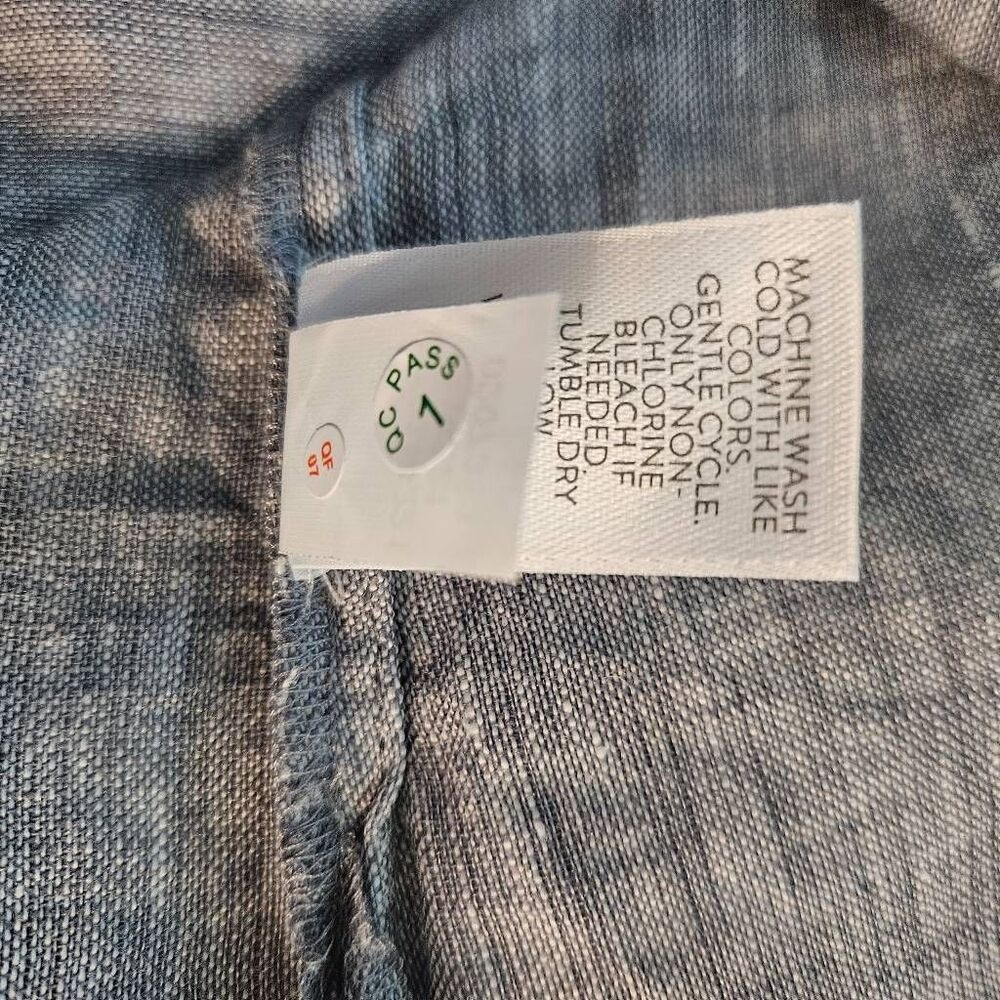 Pure Jill blue heathered linen top. Size XL. #982 - Picture 5 of 5